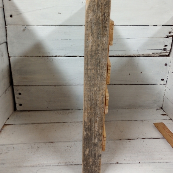 Rustic Metal Star Wall Art Framed Barn Wood Decor Handmade Country Primitive - Picture 6 of 10